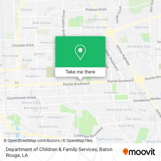 Department of Children & Family Services map