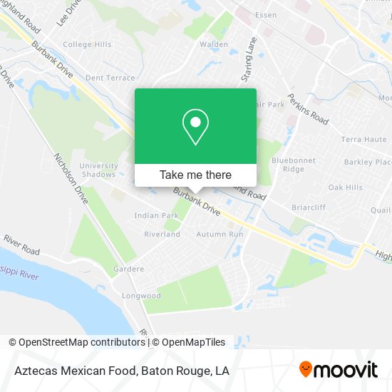 Mapa de Aztecas Mexican Food