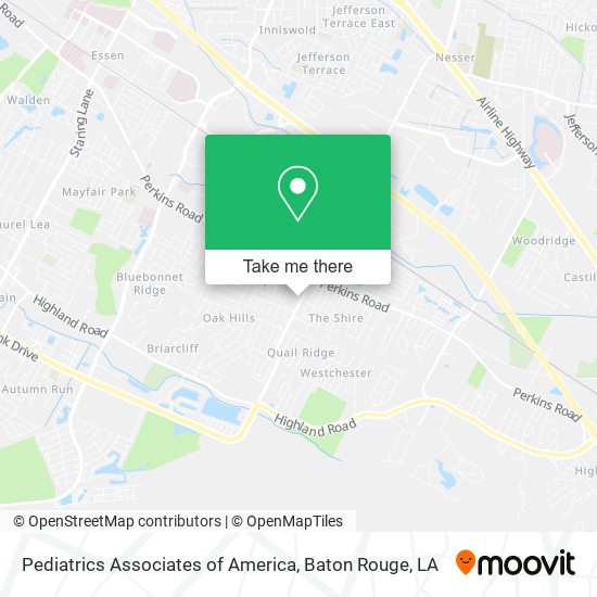 Pediatrics Associates of America map