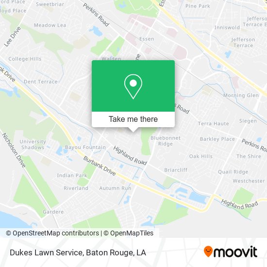 Dukes Lawn Service map