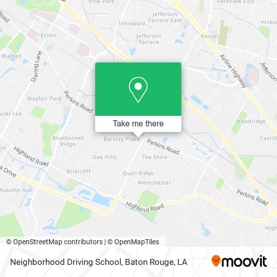 Mapa de Neighborhood Driving School