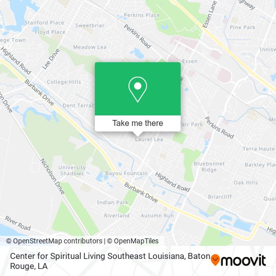 Mapa de Center for Spiritual Living Southeast Louisiana