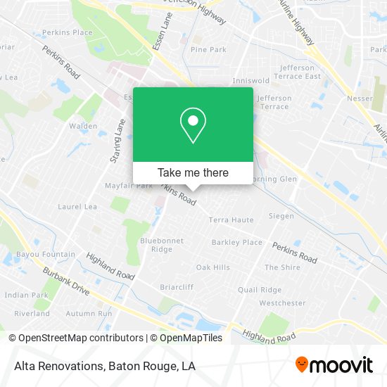 Mapa de Alta Renovations