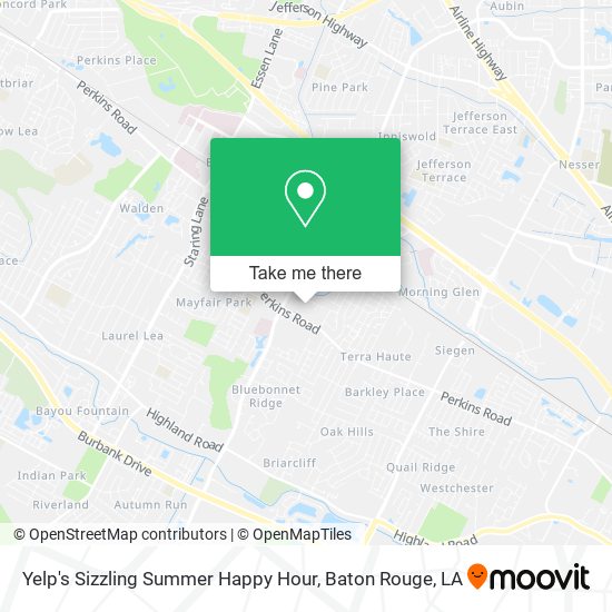Mapa de Yelp's Sizzling Summer Happy Hour