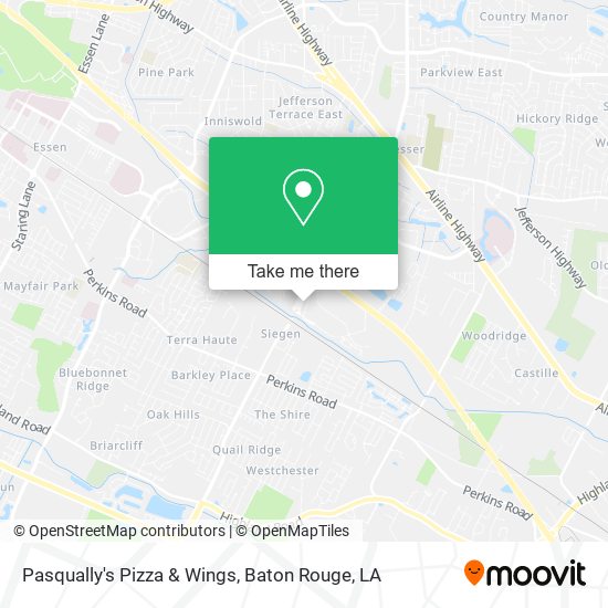 Mapa de Pasqually's Pizza & Wings