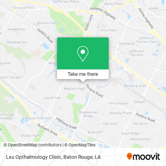Lsu Opthalmology Clinic map