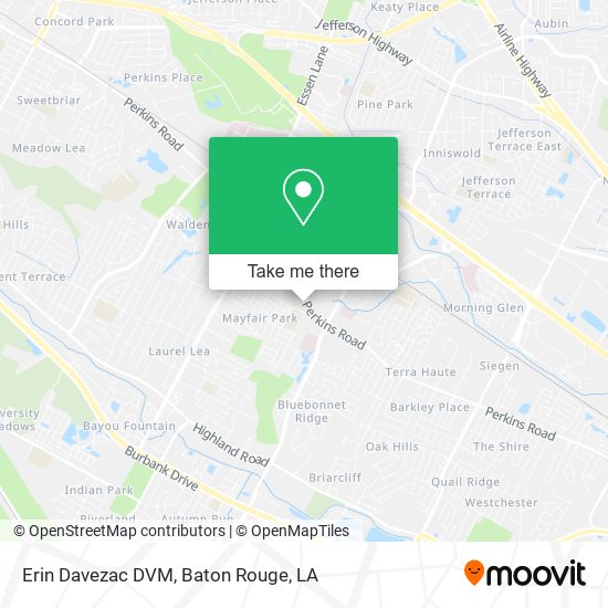 Erin Davezac DVM map