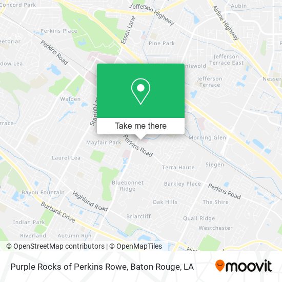 Purple Rocks of Perkins Rowe map