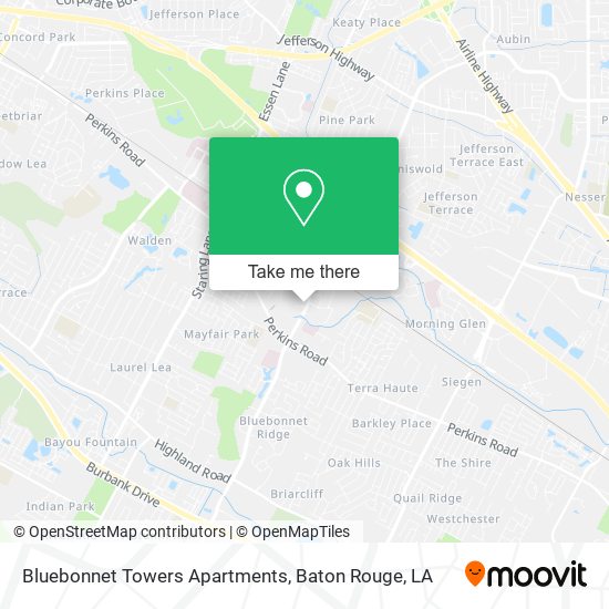 Bluebonnet Towers Apartments map