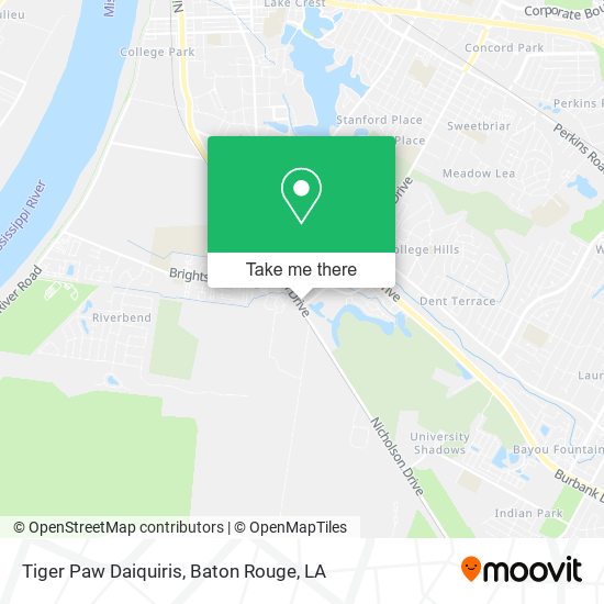 Mapa de Tiger Paw Daiquiris