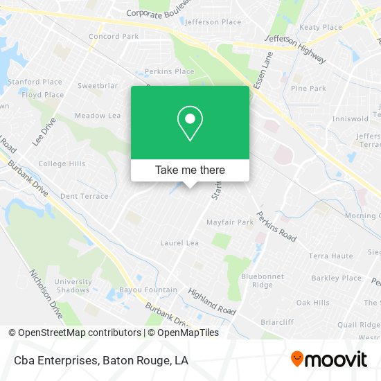 Mapa de Cba Enterprises