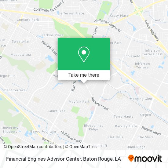 Financial Engines Advisor Center map