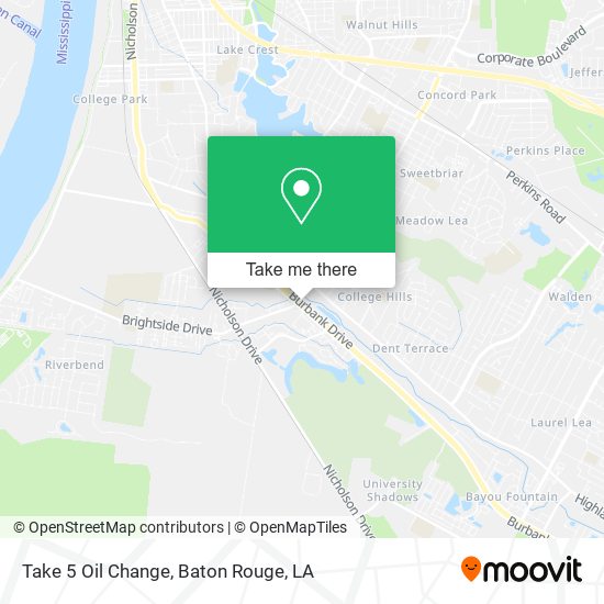 Mapa de Take 5 Oil Change