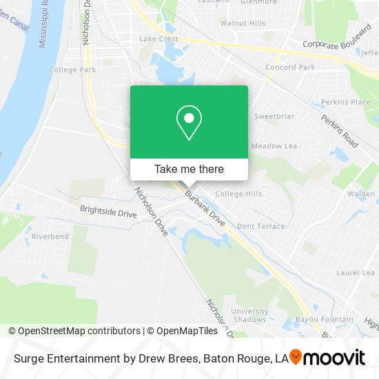 Surge Entertainment by Drew Brees map
