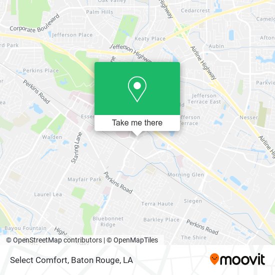 Select Comfort map