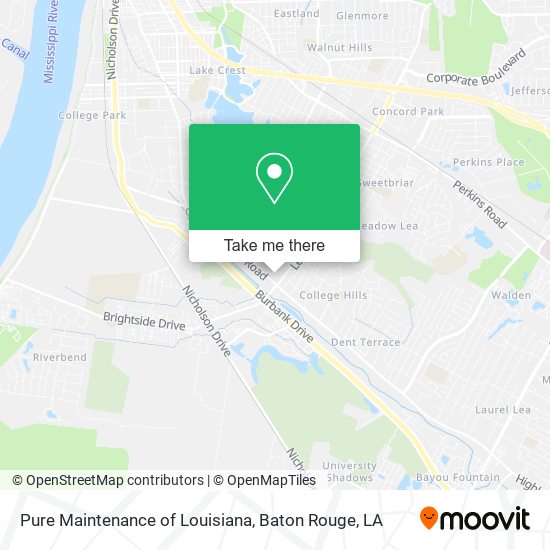 Mapa de Pure Maintenance of Louisiana