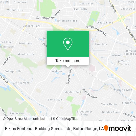 Elkins Fontenot Building Specialists map