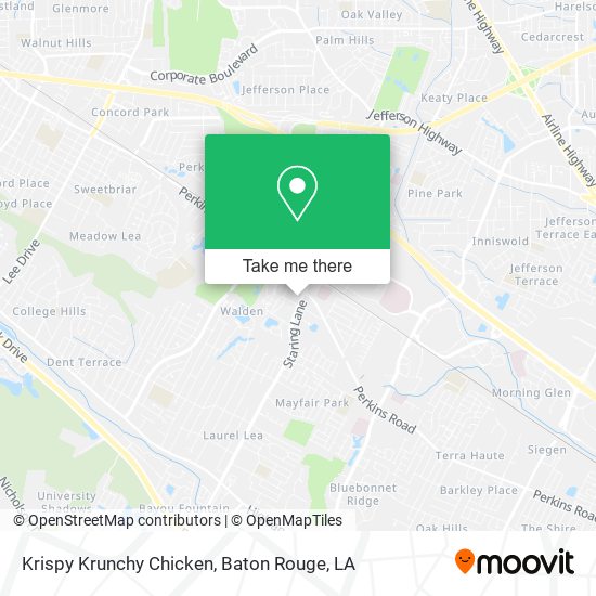 Krispy Krunchy Chicken map