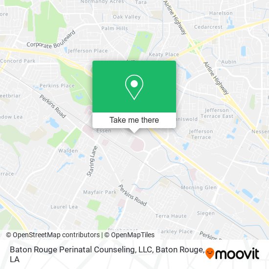 Mapa de Baton Rouge Perinatal Counseling, LLC
