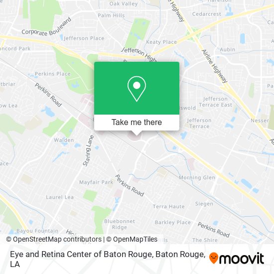 Mapa de Eye and Retina Center of Baton Rouge