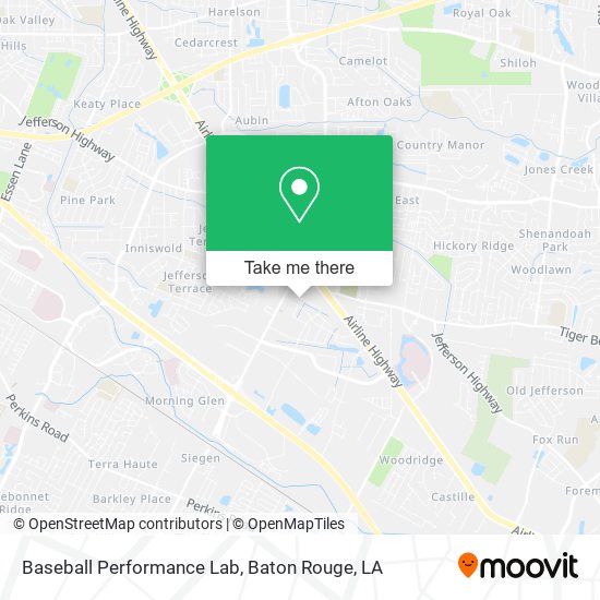 Mapa de Baseball Performance Lab