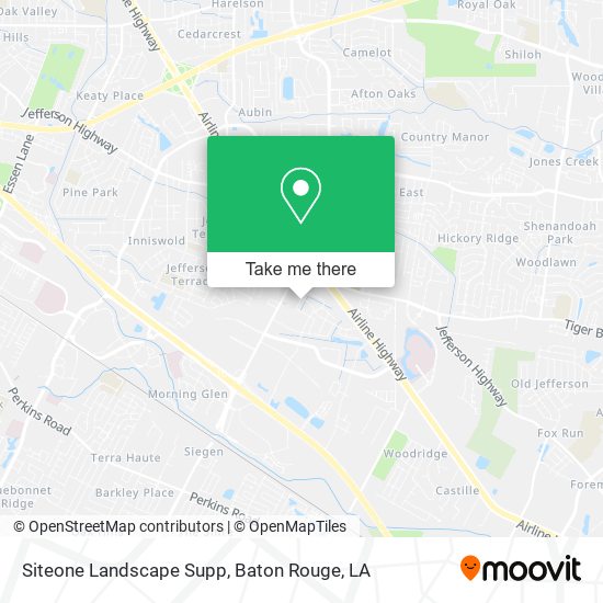 Mapa de Siteone Landscape Supp