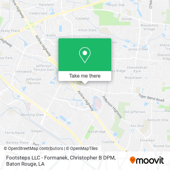 Footsteps LLC - Formanek, Christopher B DPM map