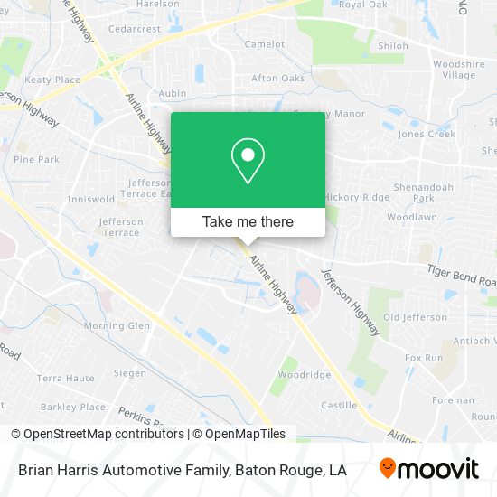 Brian Harris Automotive Family map
