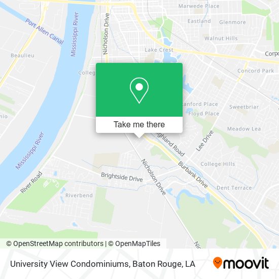 University View Condominiums map