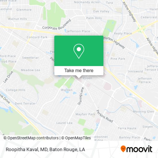 Roopitha Kaval, MD map
