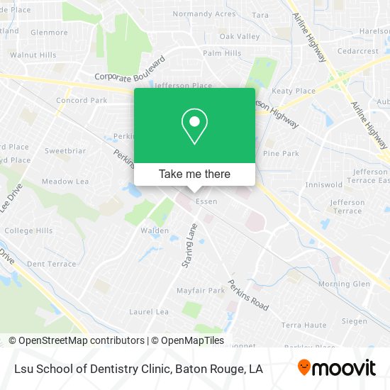 Mapa de Lsu School of Dentistry Clinic