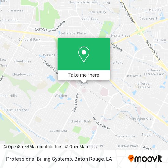 Professional Billing Systems map