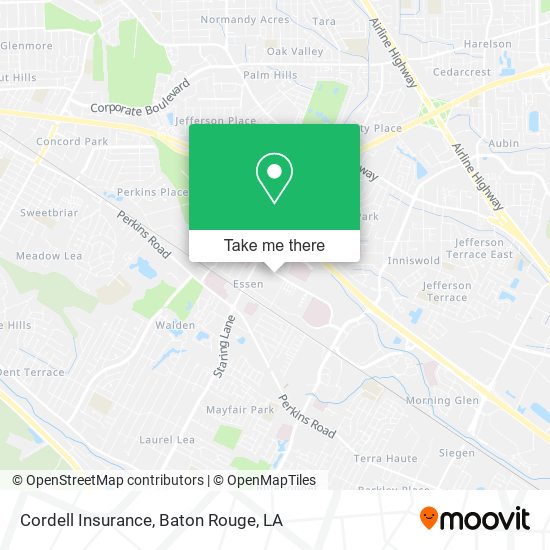 Mapa de Cordell Insurance