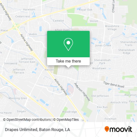 Drapes Unlimited map
