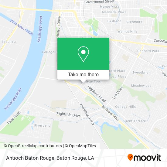 Mapa de Antioch Baton Rouge