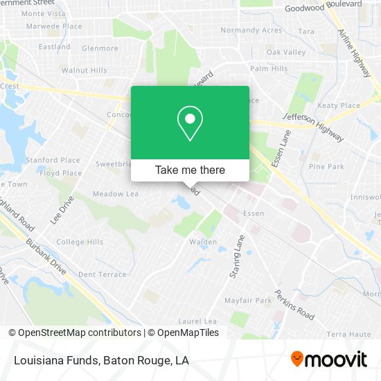 Louisiana Funds map