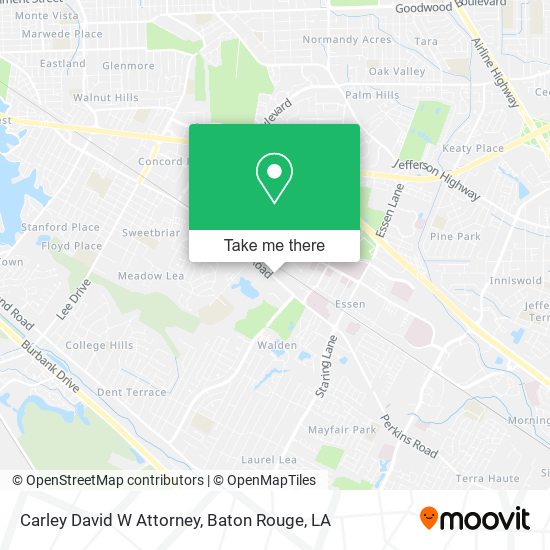 Carley David W Attorney map