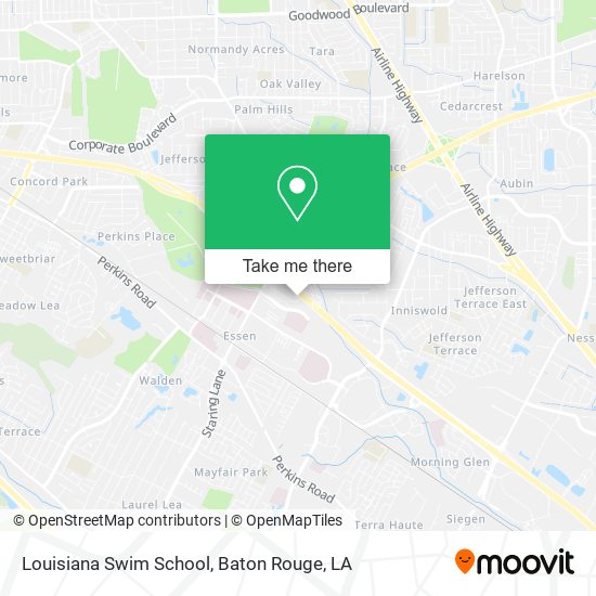 Louisiana Swim School map