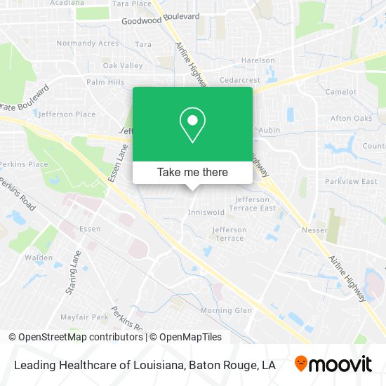 Leading Healthcare of Louisiana map