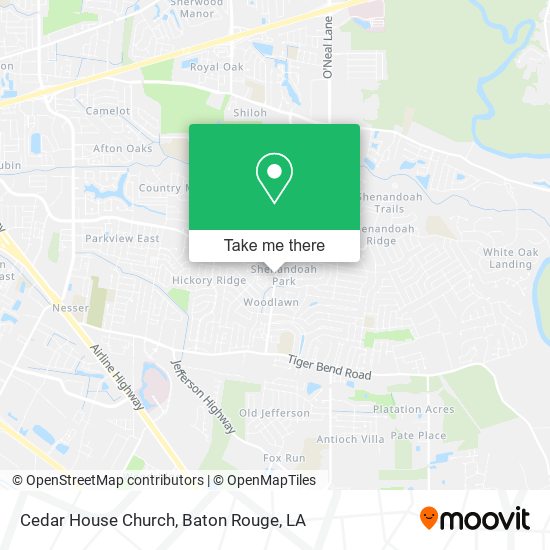 Cedar House Church map