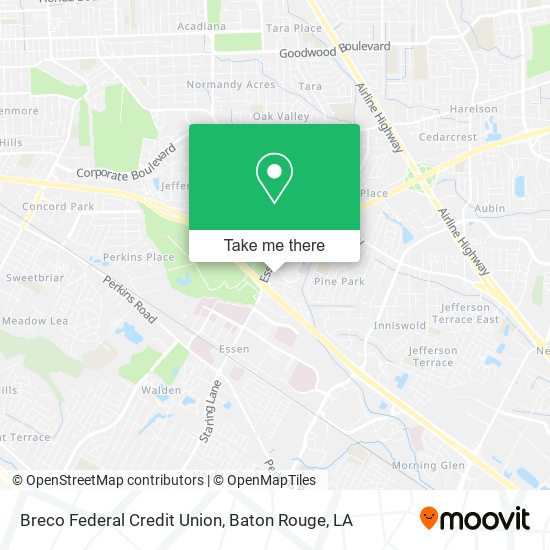 Mapa de Breco Federal Credit Union