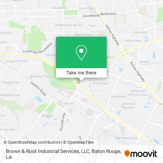 Mapa de Brown & Root Industrial Services, LLC