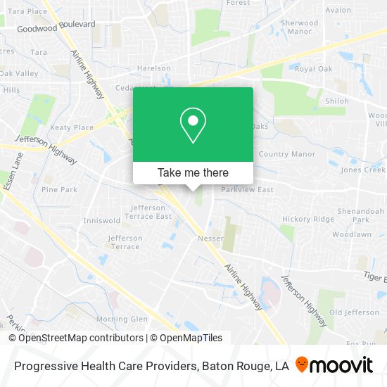 Progressive Health Care Providers map