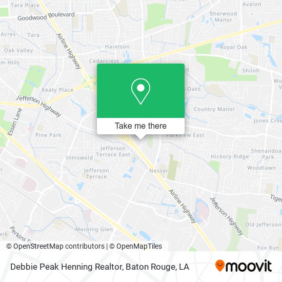 Debbie Peak Henning Realtor map