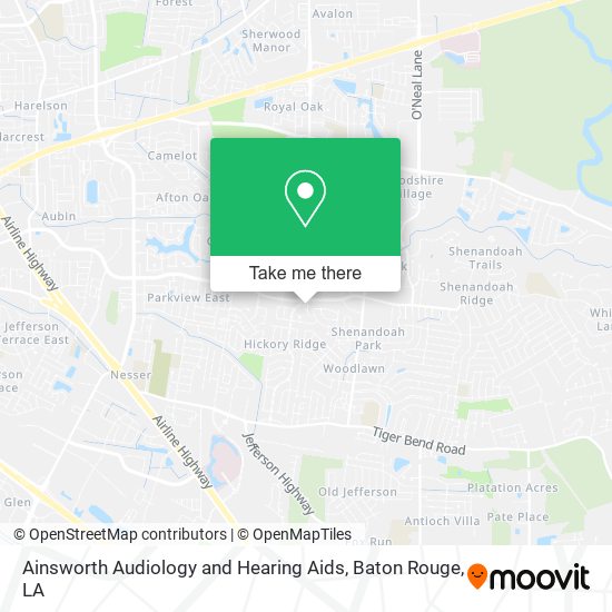 Mapa de Ainsworth Audiology and Hearing Aids