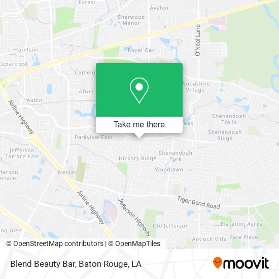 Blend Beauty Bar map