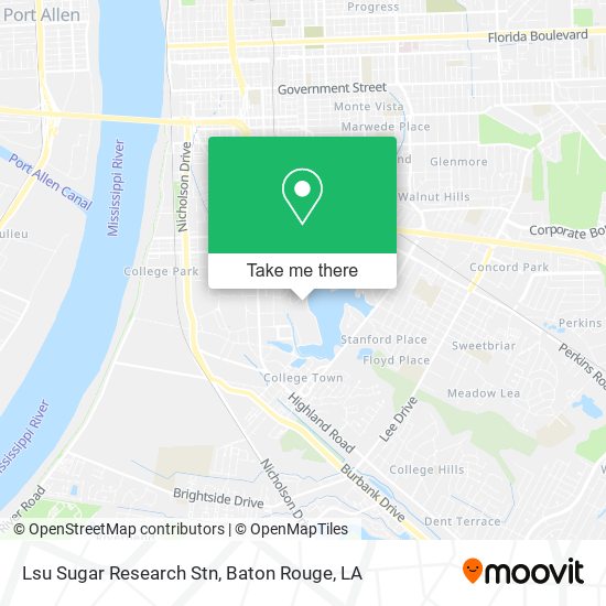 Mapa de Lsu Sugar Research Stn