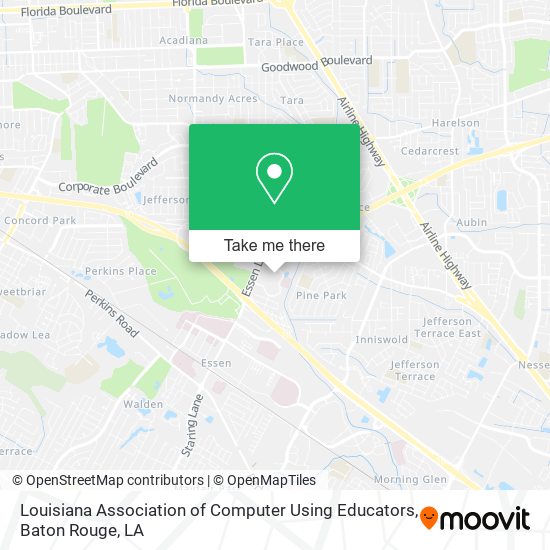 Louisiana Association of Computer Using Educators map