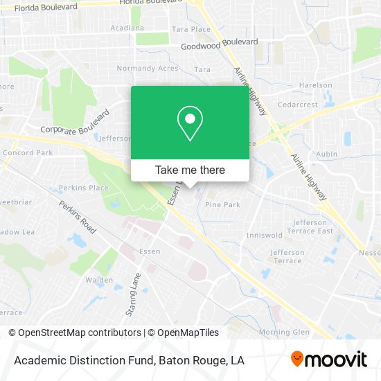 Academic Distinction Fund map