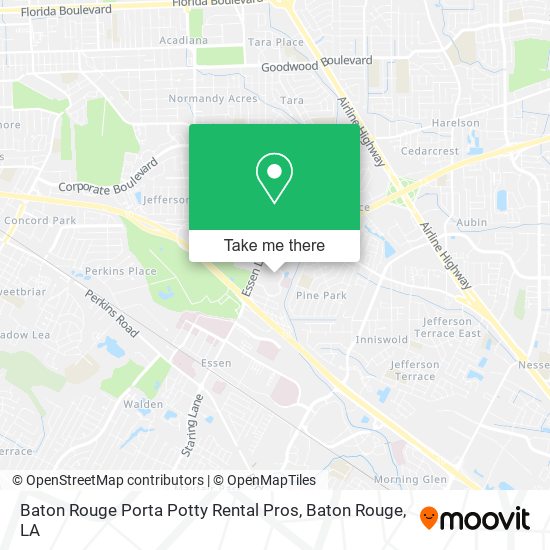 Mapa de Baton Rouge Porta Potty Rental Pros